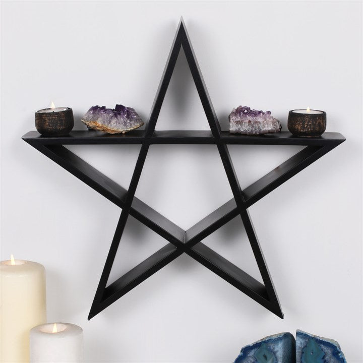 Pentagram seinäkoriste/hylly