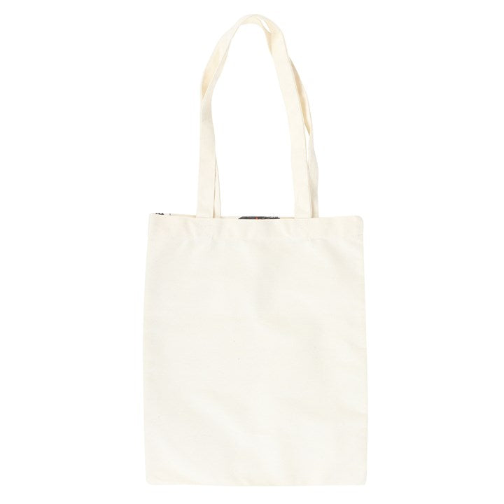 Vaalea halloween-henkinen kangaskassi